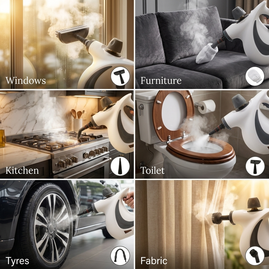 Steamova™ Handheld Steam Cleaner
