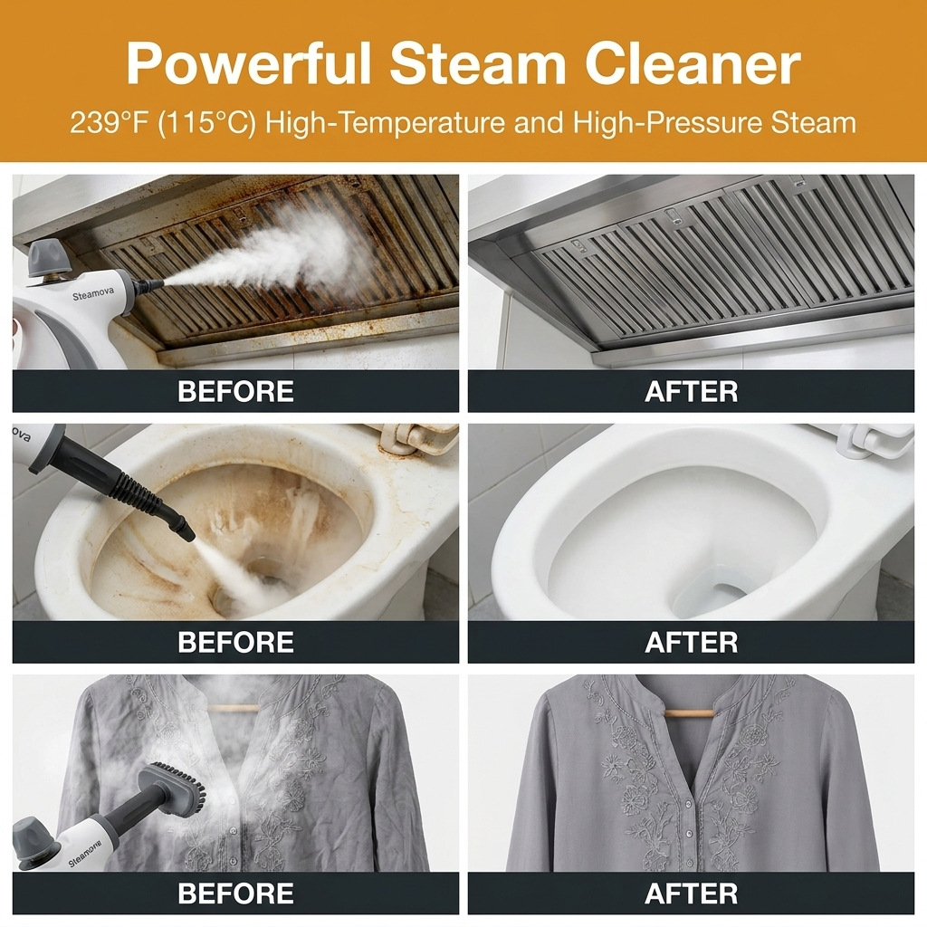 Steamova™  Handheld Steam Cleaner
